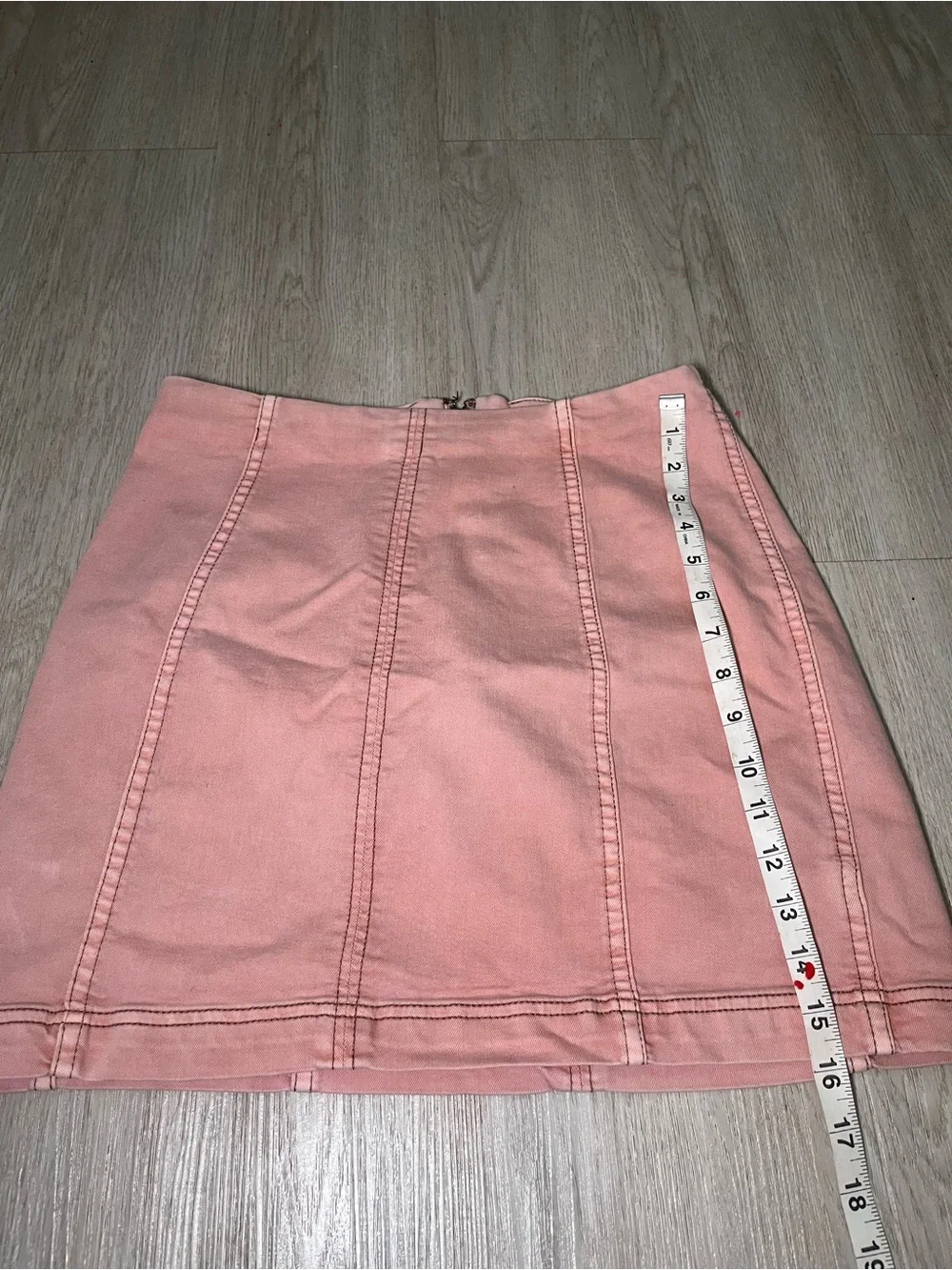 Free People Dusty Rose Panel Mini Skirt 12